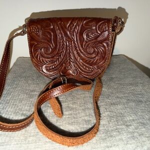 Brown Leather Crossbody Bag